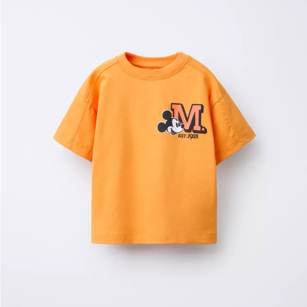 Zara Mickey Mouse Disney Print T-shirt (Size 5 and 6)